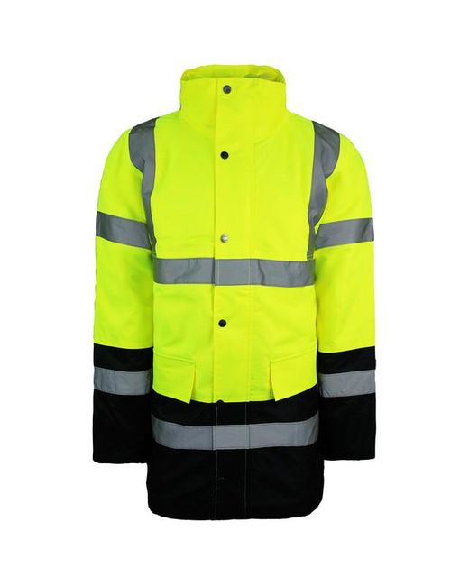 Dickies Yellow High Visibility Motorway Safety Two Tone Jacket for men