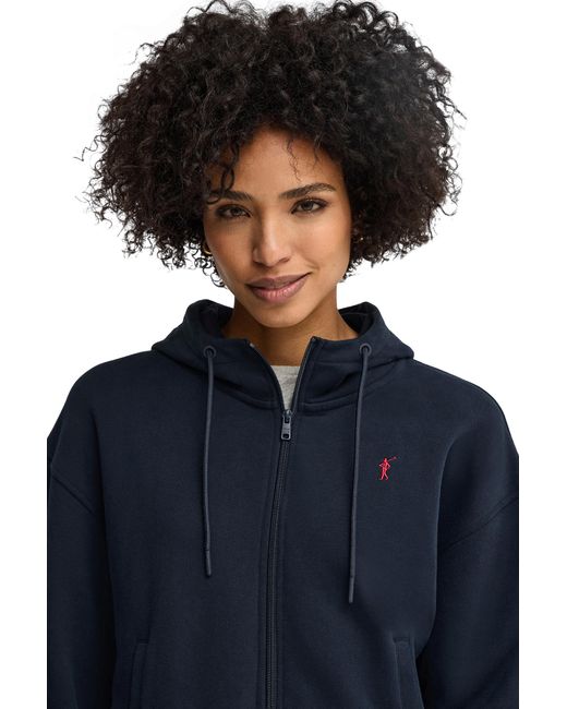 POLO CLUB Blue Hoodie With Zipper Sweatshirt32