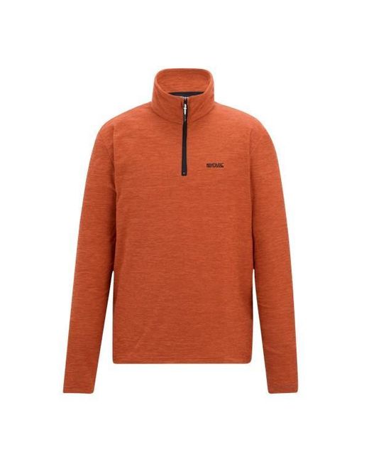 Regatta Orange Thompson Marl Half Zip Fleece Jacket (Rusty) for men