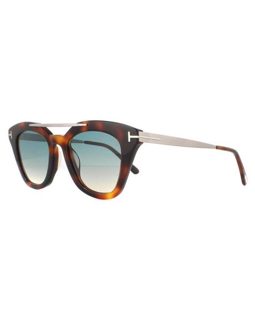 Tom Ford Brown Sunglasses Ft0575 53P Blonde Havana Gradient