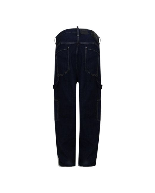 DSquared² Blue Carpenter Jeans Cotton for men