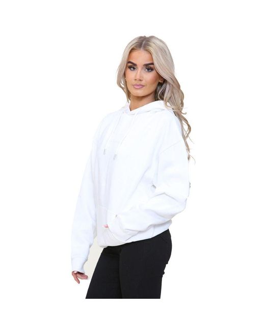 Kruze By Enzo White Oversized Hoodie