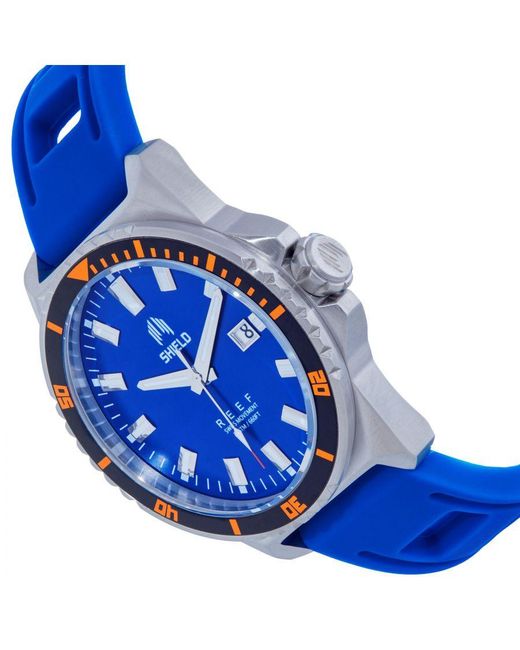 Shield Blue Reef Strap Watch W/Date for men