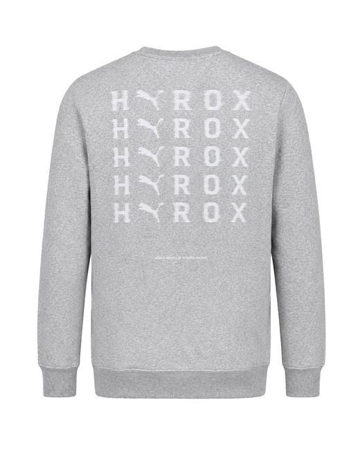 PUMA Gray X Hyrox Heavyweight Sweater for men