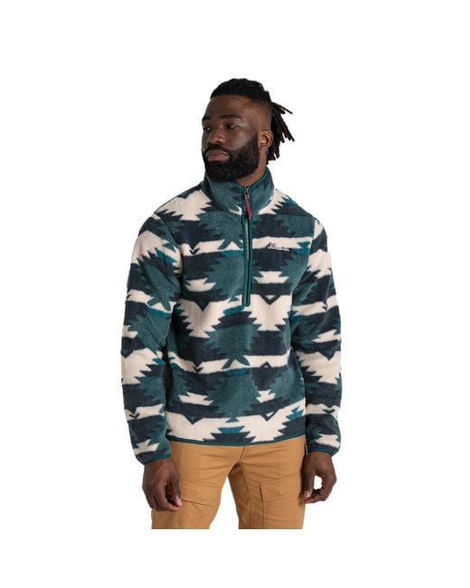 Craghoppers Green Tatton Ii Half Zip Fleece Top (Dark Viridian) for men