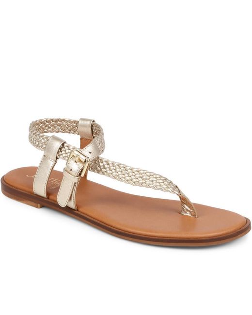 Jones Bootmaker Brown Gabrielah Toe-Post Sandals