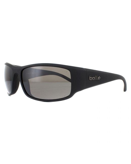 Bolle Gray Sunglasses King Bs026002 Matte Volt+ Gun Polarized
