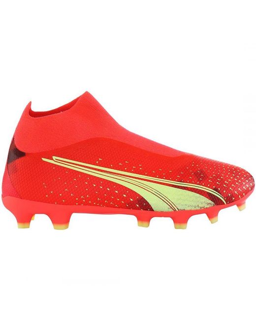 Puma red top and yellow boots