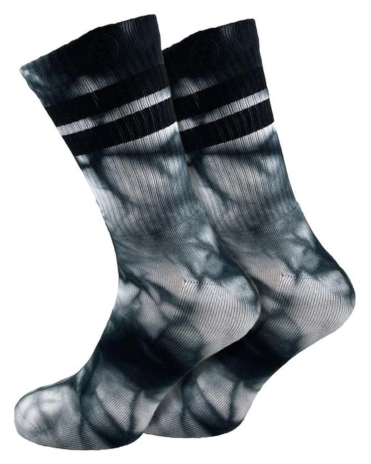 Toe Rags Black 2 Pairs Tie Dye Socks for men