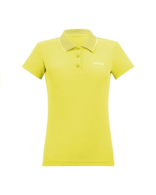 Regatta Yellow Ladies Maverick V Polo Shirt (Canary)