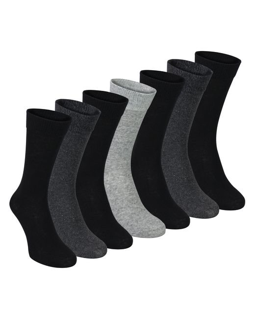 Sock Snob Black 7 Pack Classic Suit Socks for men
