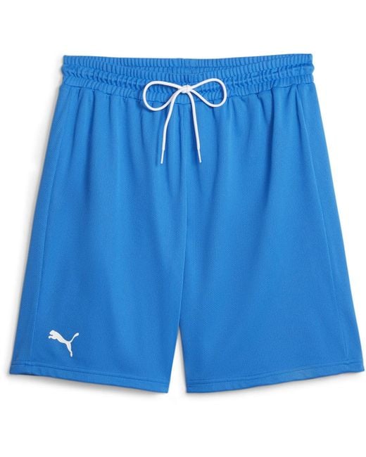 PUMA Blue Hoops Team Practice Basketball Shorts for men