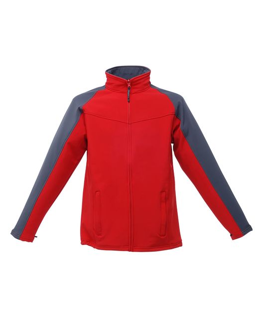 Regatta Red Uproar Softshell Wind Resistant Fleece Jacket for men