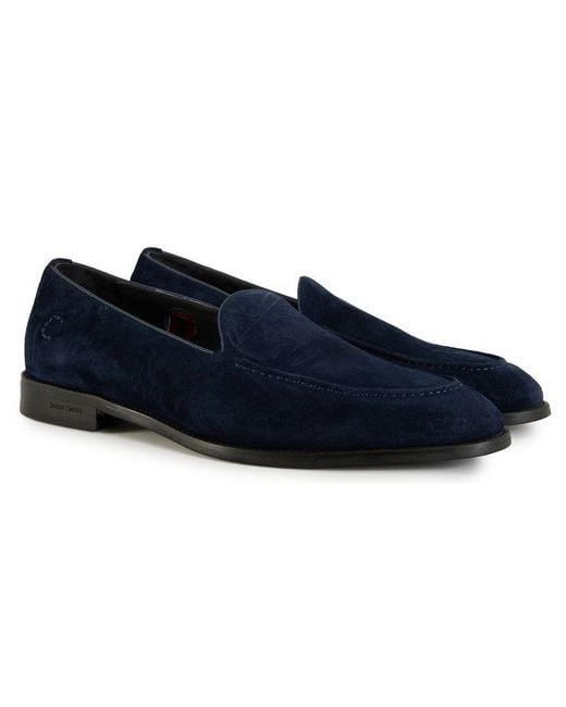 Simon Carter Blue Fes Loafer Shoes for men