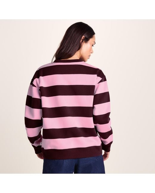 TOG24 Blue Yuri Supersoft Crew Neck Striped Sweatshirt