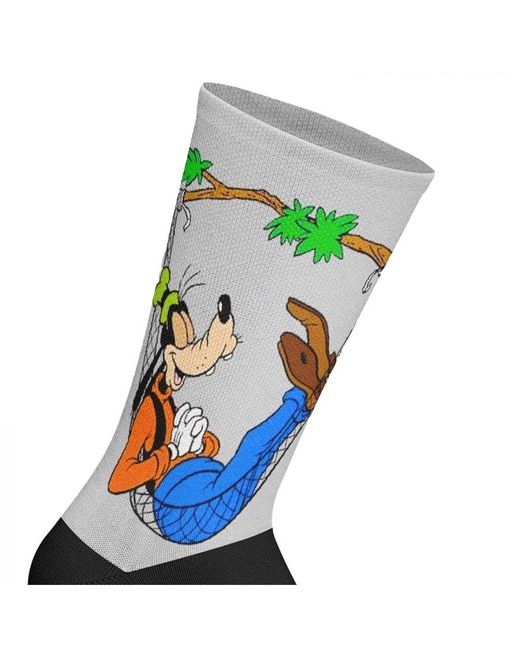 Jenes Socks Blue Elastic Printed Long