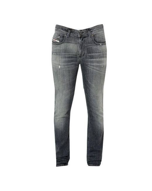DIESEL Gray Sleenker Skinny Jeans for men