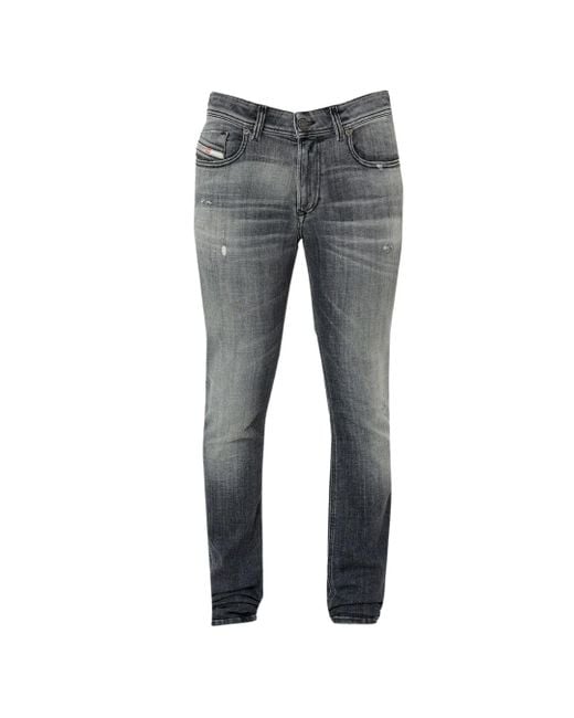DIESEL Gray Sleenker Skinny Jeans for men
