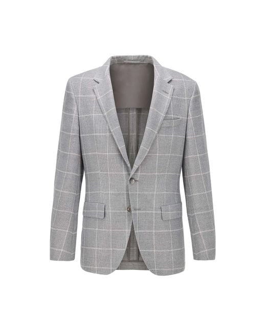 Boss Gray T-Hesam2 Blazer Jacket for men