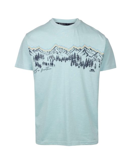 Trespass Blue Kannuar T-Shirt (Seafoam) for men