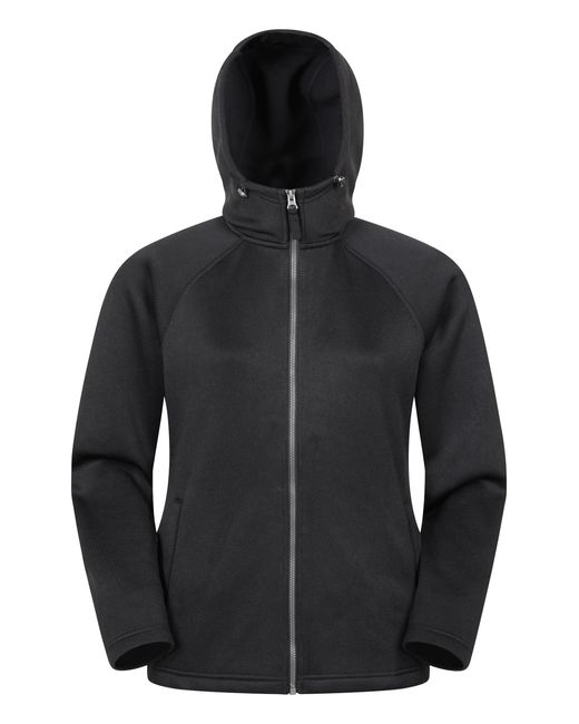 Mountain Warehouse Black 'Nevis Fleece Jacket With Pockets Full Zip Base Layer