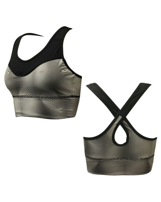 Diadora Black Supportive Sports Bra Textile