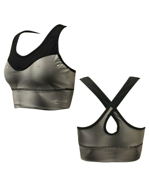 Diadora Black Supportive Sports Bra Textile