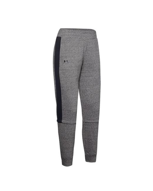 Under Armour Gray Rival Terry Track Pants Joggers 1351889 035 Cotton