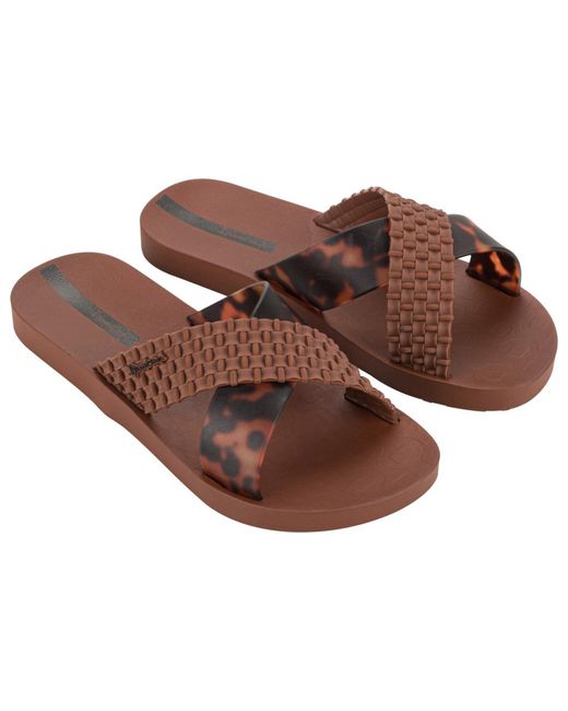 Ipanema Brown Sense Slide Fem/ Turtle