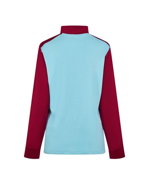 Castore Blue Villa Drill Top
