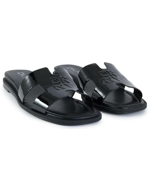 DKNY Black Columbia Sandals
