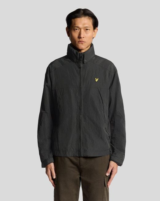 Lyle & Scott Black Packaway Jacket for men