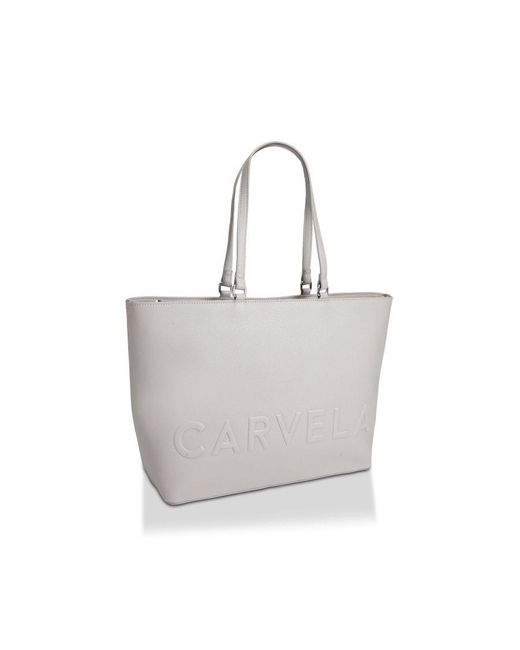 Carvela Kurt Geiger White Frame Winged Shopper Bag