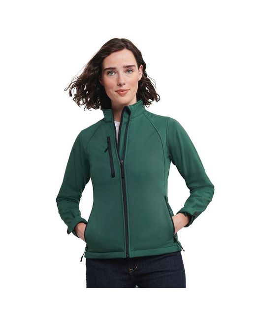 Russell Green Ladies 3 Layer Soft Shell Jacket (Bottle)