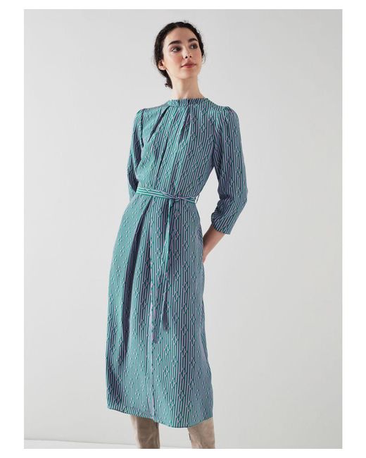 L.K.Bennett Blue Brigette Dresses,Multi