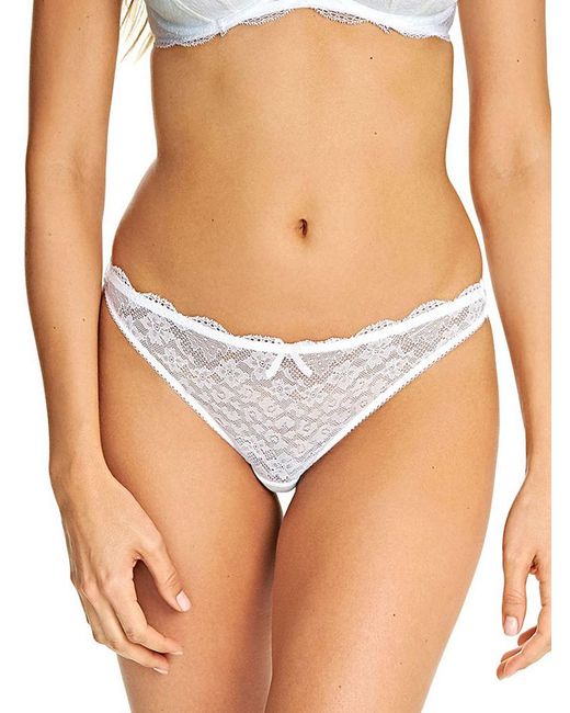 Freya White Fancies Thong