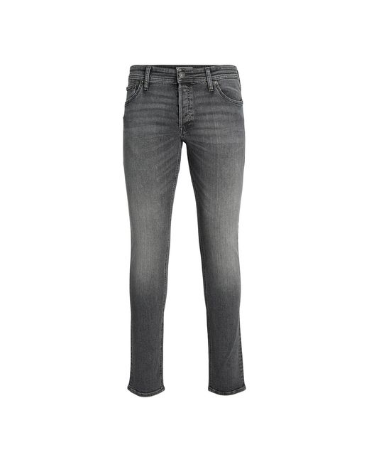 Jack & Jones Gray Glenn Original Slim Fit Comfortable Denim Jeans Cotton for men