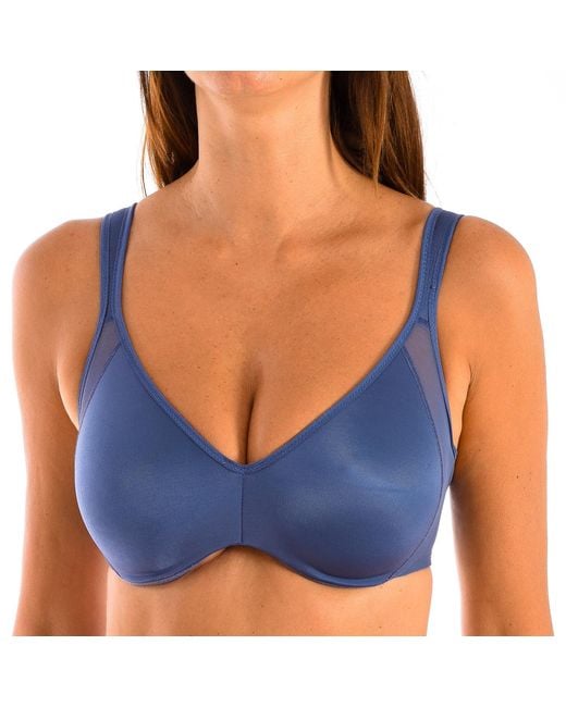Dim Blue Generous 03792 Underwire Bra With Lycra Cups