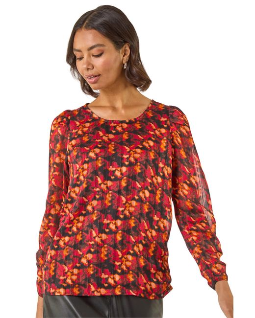 Roman Blurred Satin Stripe Top