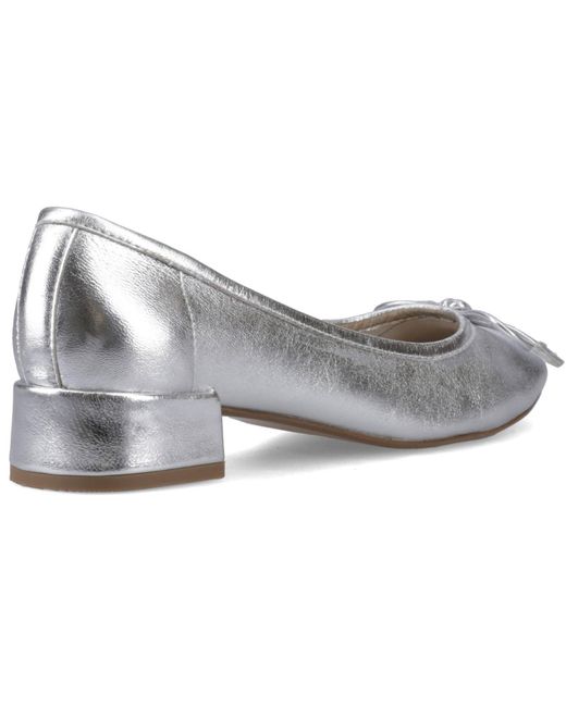 Hush Puppies White Silvia Low Heel Sandal Leather Sandals