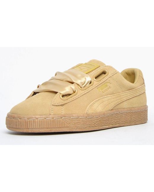 PUMA Black Suede Heart Leopard Trainers