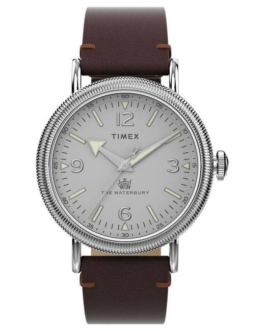 Timex Gray Standard Watch Tw2W20300 Leather (Archived) for men