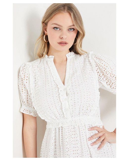 Oasis broderie dress hot sale