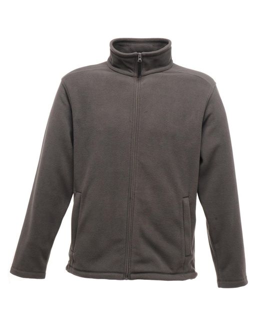 Regatta Gray Plain Micro Fleece Full Zip Jacket (Layer Lite) (Seal) for men