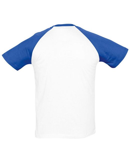 Sol's Blue Funky Contrast Short Sleeve T-Shirt /Royal) for men