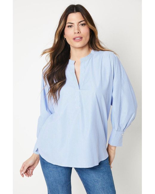 Wallis Blue Stripe Overhead Shirt