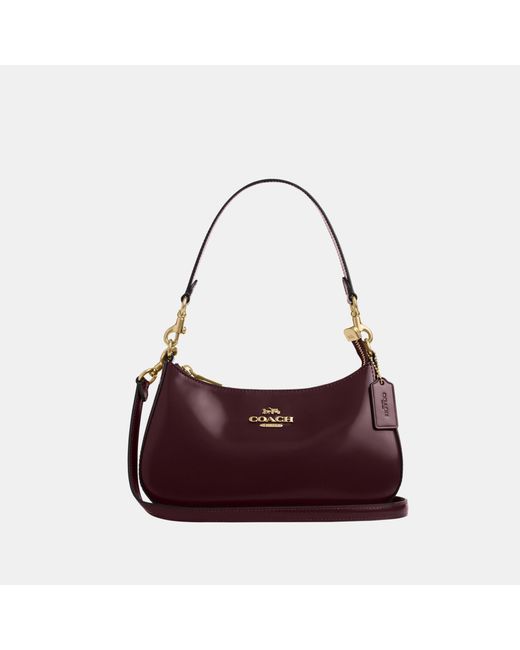 COACH Purple Teri Shoulder Bag