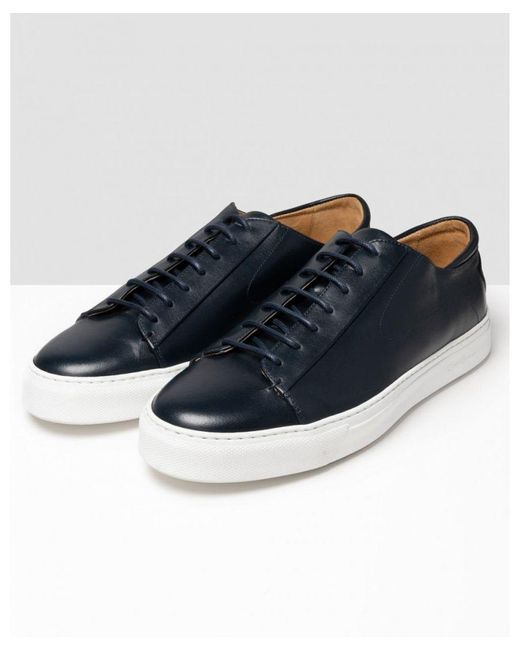 Oliver Sweeney Blue Sirolo Calf Leather Lightweight Trainers for men
