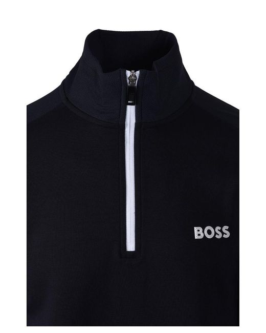 Boss Blue Boss Sweat 1 Half Zip Dark for men