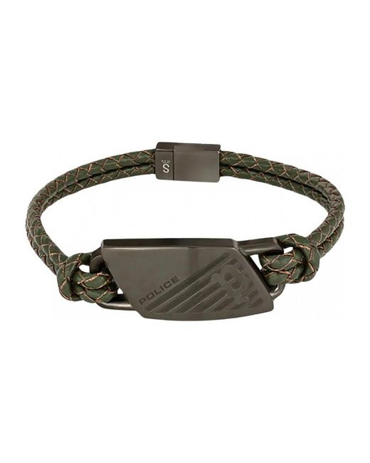 Police Black Pj26559Blu.03 Bracelet for men